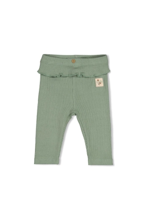Feetje Legging rib - Lucky Bloombird Jade Groen