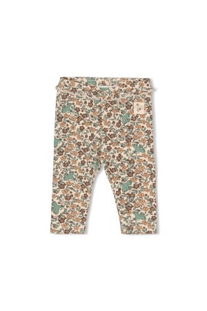 Feetje Legging rib AOP - Lucky Bloombird Offwhite