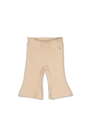Feetje Flare broek velours rib - Lucky Bloombird Offwhite