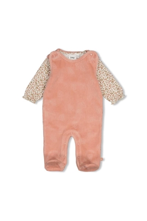 Feetje Boxpakje 2-delig velours AO - Fall in Love Roze