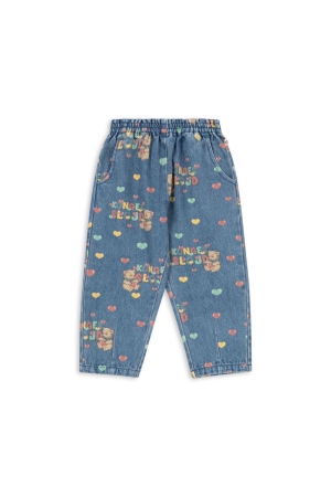 Konges Slojd  Magot Spijkerbroek met print Teddy Coeur