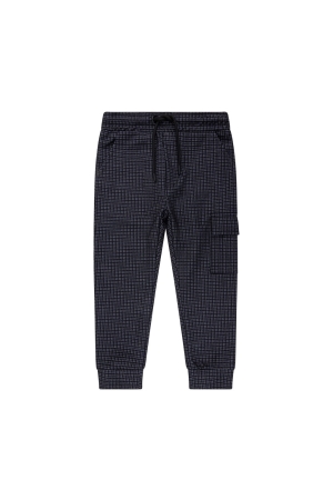 Daily7 Cargo Small Check Broek 1919 Phantom
