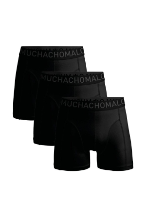 Muchachomalo Boys 3-pack Boxershorts microfiber Black