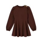 Nik&Nik jurken Dark Chocolate G 5-693 2605