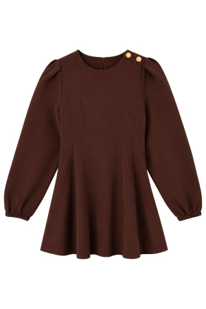Nik&Nik Eliza Jurk Dark Chocolate