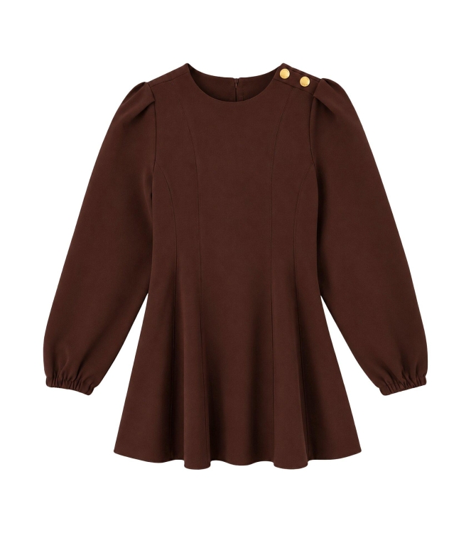 Nik&Nik jurken Dark Chocolate G 5-693 2605