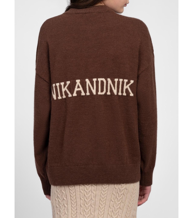 Nik&Nik truien Dark Chocolate G 7-350 2605