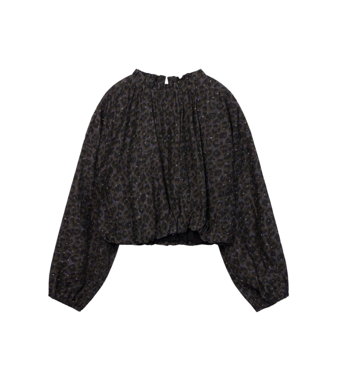 Ai&Ko blouses Teak Green Cristy Animal
