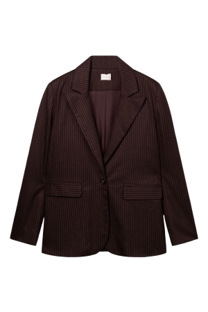 Ai&Ko Kendal Blazer met krijtstreep Fudge