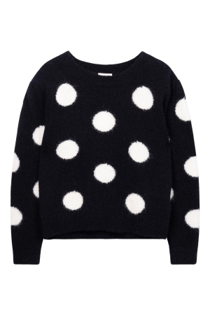 Ai&Ko Oris Sweater met stippen Black
