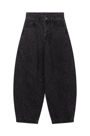 Ai&Ko Quinn Broek met Animal print Antra Grey