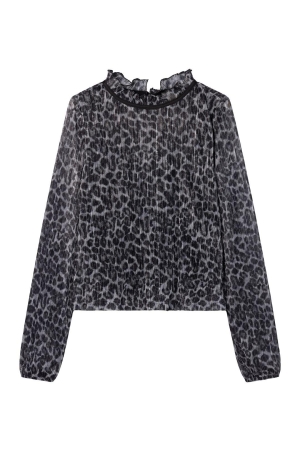 Ai&Ko Rani Top Animal print Antra Grey