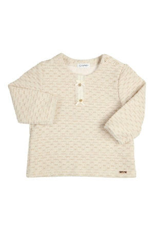 Gymp Sweater Katherina Ecru - Gold