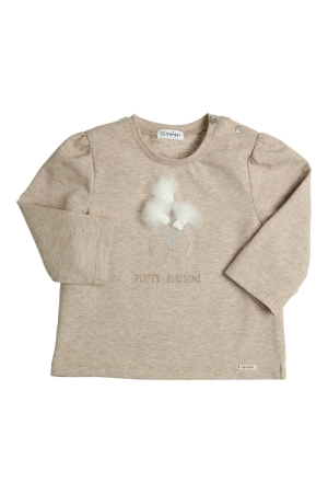 Gymp T-shirt lange mouw Aerochine Beige