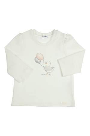 Gymp T-shirt lange mouw Aerodoux Off White