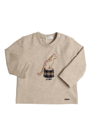 Gymp T-shirt lange mouw Aerochine Beige