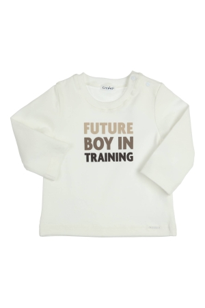 Gymp T-shirt lange mouw Aerodoux Off White - Beige