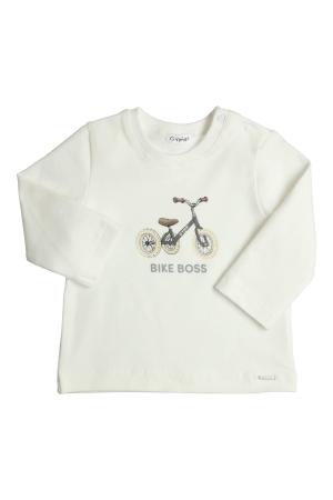Gymp T-shirt lange mouw Aerodoux Off White - Grey