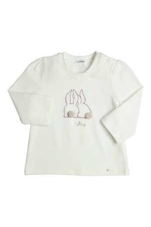 Gymp T-shirt lange mouw Aerodoux Off White - Lila