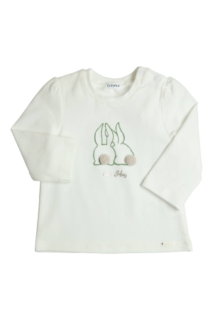 Gymp T-shirt lange mouw Aerodoux Off White - Green