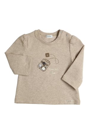 Gymp T-shirt lange mouw Aerochine Beige
