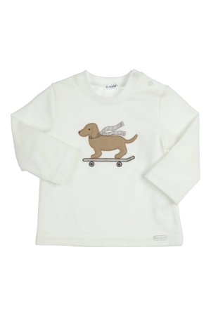 Gymp T-shirt lange mouw Aerodoux Off White