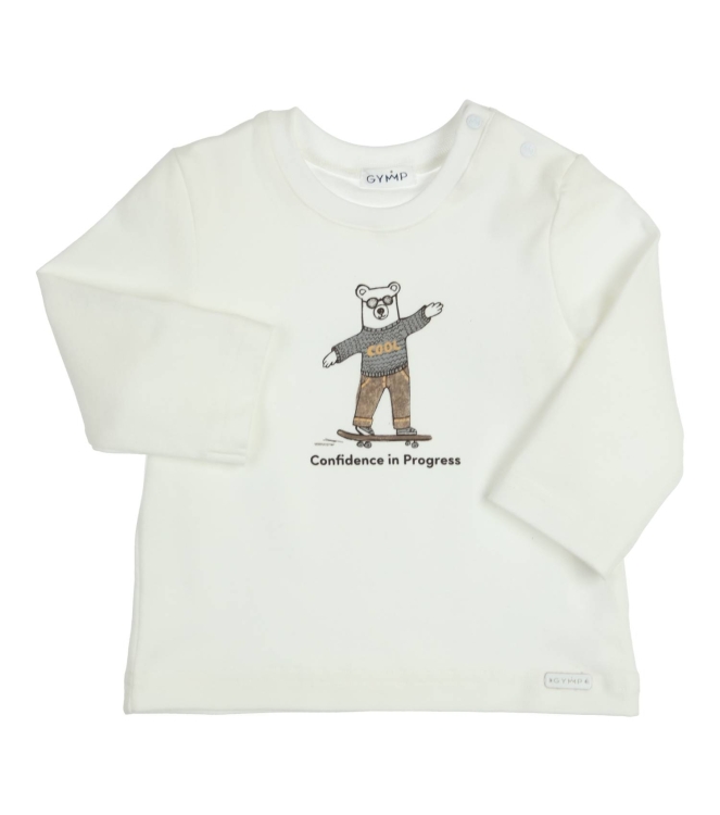 Gymp shirts Off White - Brown 352-6703-20