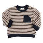 Gymp truien Beige - Navy 352-6733-20