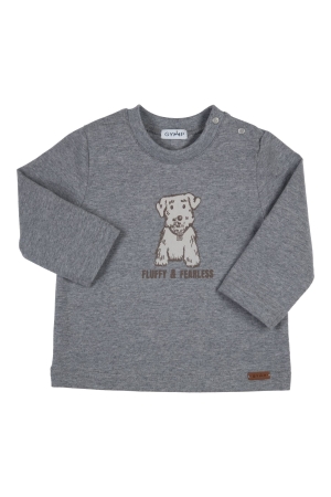 Gymp T-shirt lange mouw Aerochine Grey Melange
