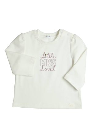 Gymp T-shirt lange mouw Aerodoux Off White - Lila