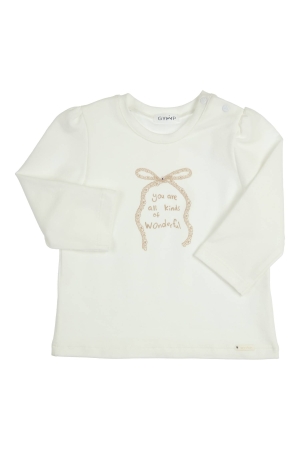 Gymp T-shirt lange mouw Aerodoux Off White - Beige