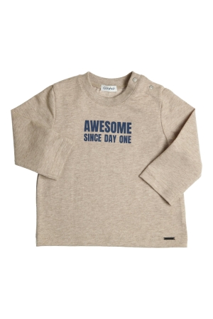 Gymp T-shirt lange mouw Aerochine Beige