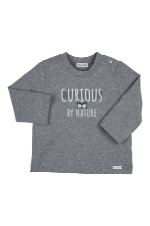 Gymp T-shirt lange mouw Aerochine Grey Melange