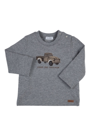 Gymp T-shirt lange mouw Aerochine Grey Melange