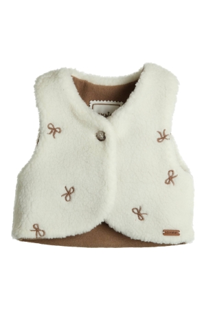 Gymp Gilet Alice Off White - Brown