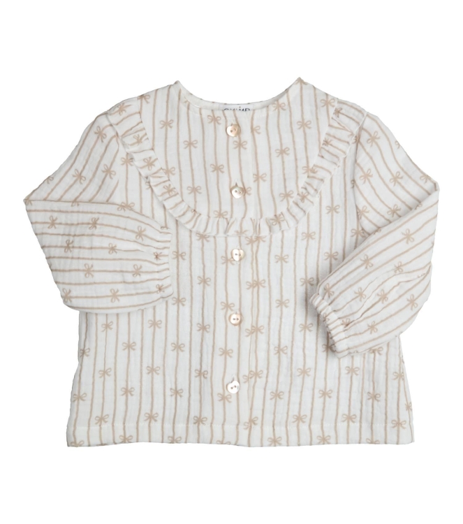 Gymp blouses Off White - Beige 360-6552-10