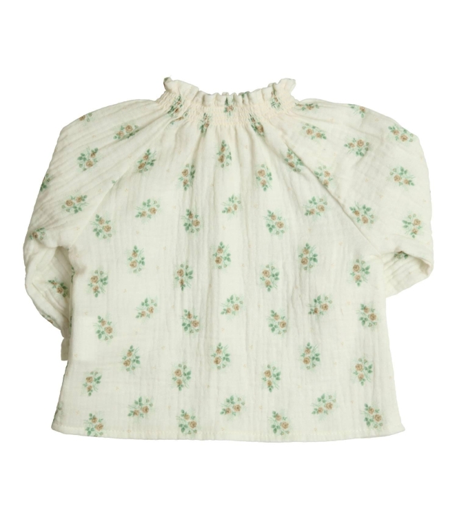Gymp blouses Off White - Green 360-6713-10