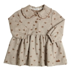 Gymp jurken Beige - Brown 470-6533-10