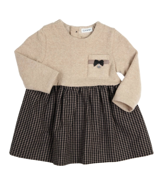 Gymp jurken Black - Beige 470-6659-10