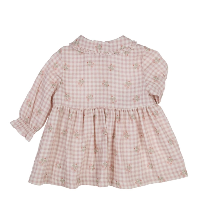 Gymp jurken Off White - Old Rose 470-6710-10