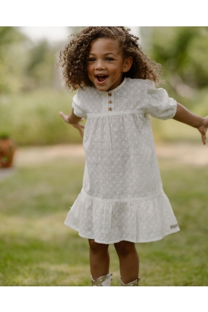 Daily7 Jurkje Ruffle Broderie 701 Off White