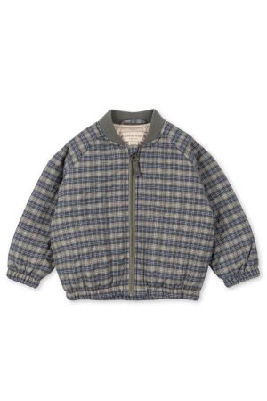 Konges Slojd  Bomberjas Juno Printed Check Laurel Blue Check