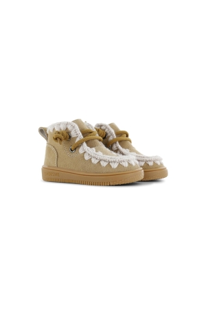 Shoesme Hoge sneakers met veters Cognac