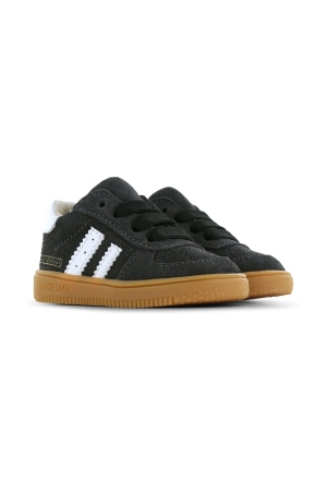 Shoesme Suede sneakers met strepen Dark Grey