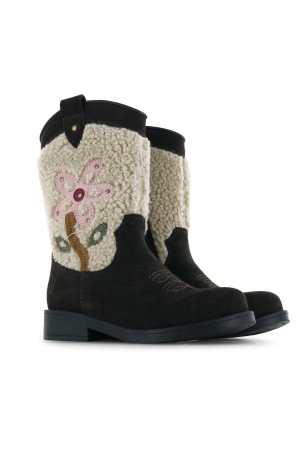 Shoesme Meisjeslaarzen Dark Brown Teddy