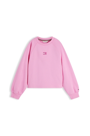 Tommy Hilfiger Sweater Tonal Flag Pink Daisy