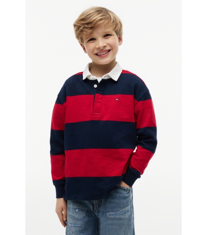 Tommy Hilfiger shirts Primary Red Stripe KB0KB10475