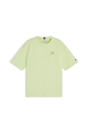 Tommy Hilfiger T-shirt Tonal Flag Neon Lychee