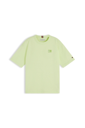 Tommy Hilfiger T-shirt Tonal Flag Faded Lime