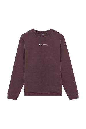 Rellix Sweater Rellix Backprint Dusty Bordeaux